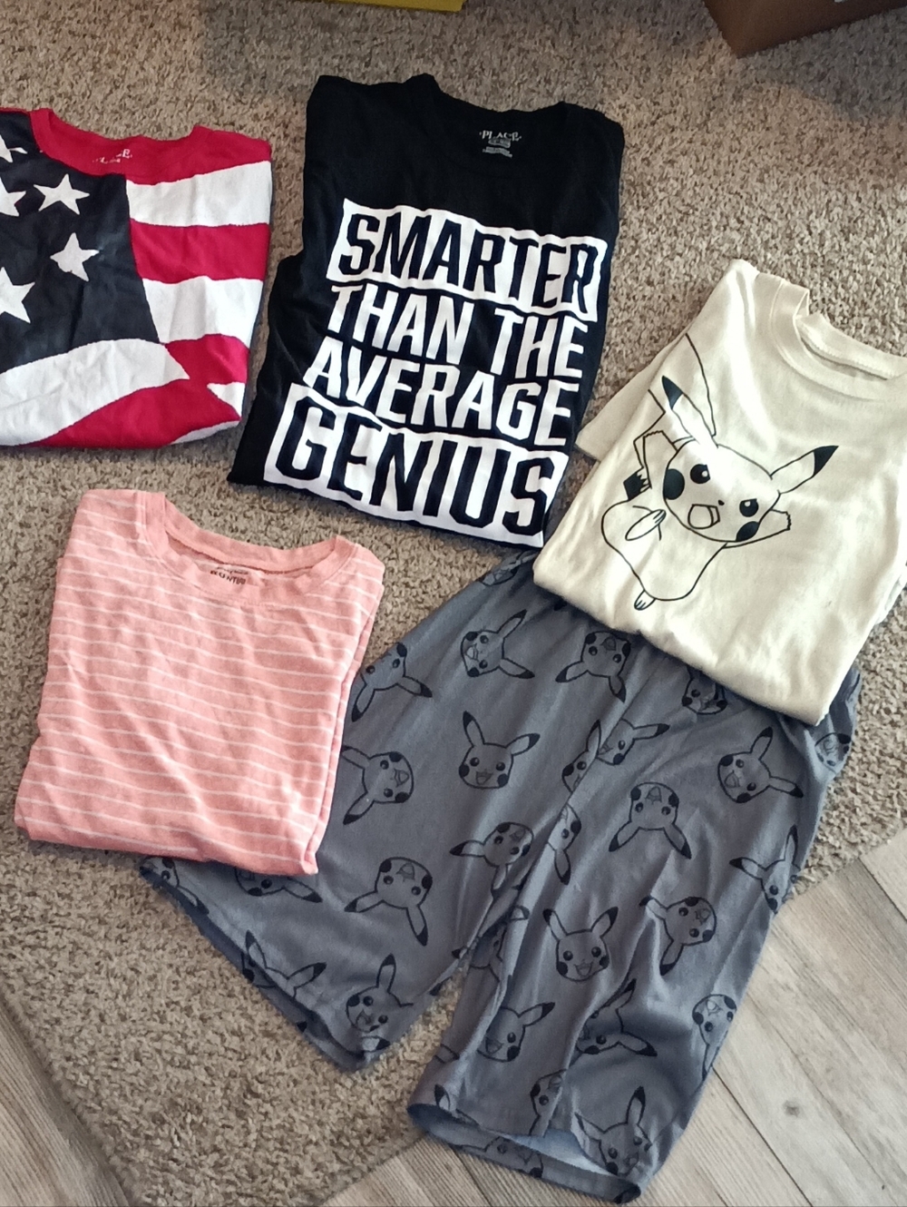 Boys Bundle 10/12 3 Shirts & Pajamas